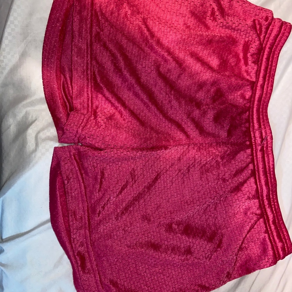 Hot pink Reebok shorts